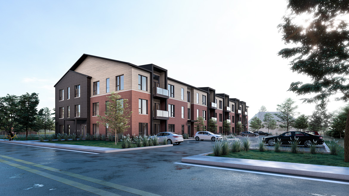 Condos locatifs situ&eacute; &agrave; Ste-Marthe-sur-le-lac pr&egrave;s des services.